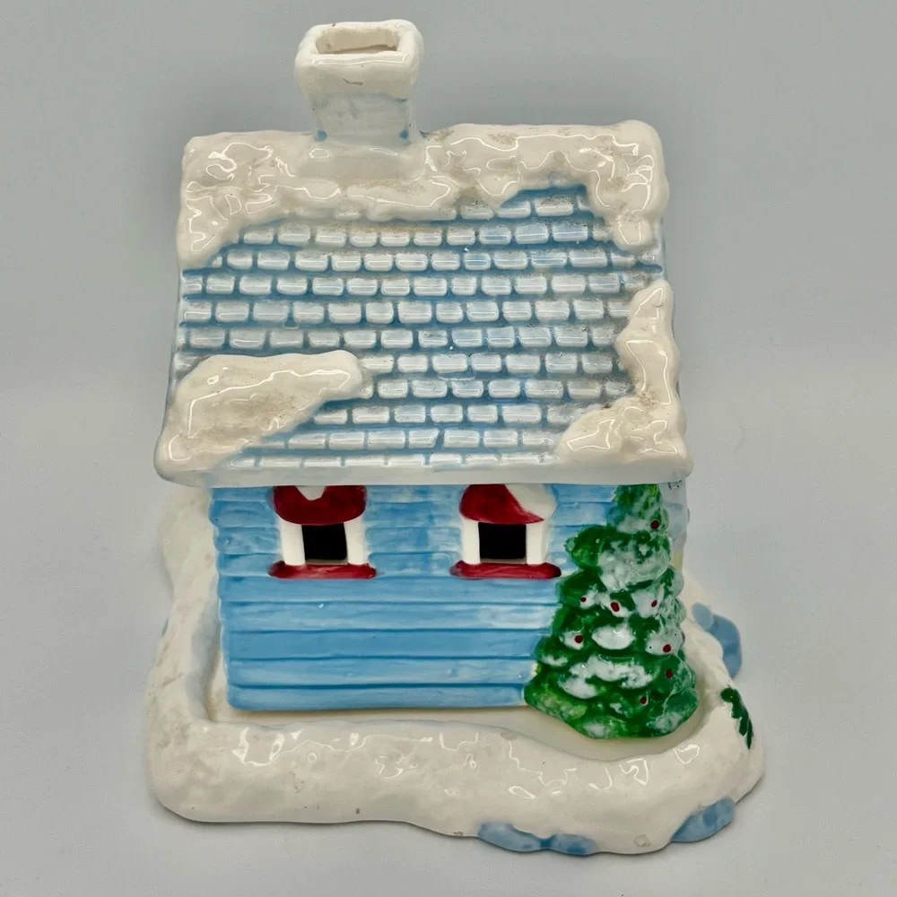 Target Festive Ceramic Holiday House Decoration for Tea Candle